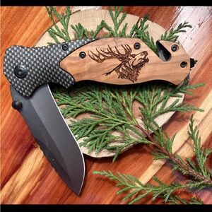 NWT Quail Tail Laser Elk Bugle Gift Set With Box